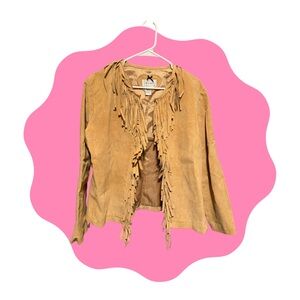 Tan Fringe Jacket